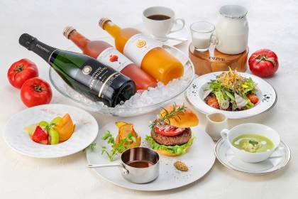 Champagne Breakfast Hamburger