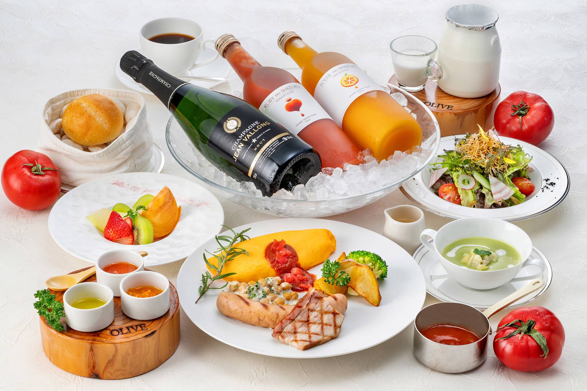 Champagne Breakfast Egg dishes